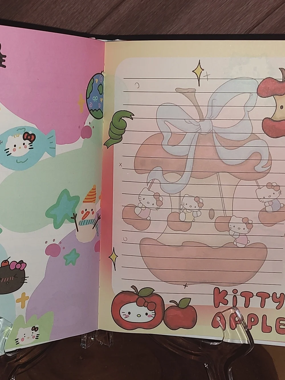 New! Hello Kitty Pink Cartoon Notebook